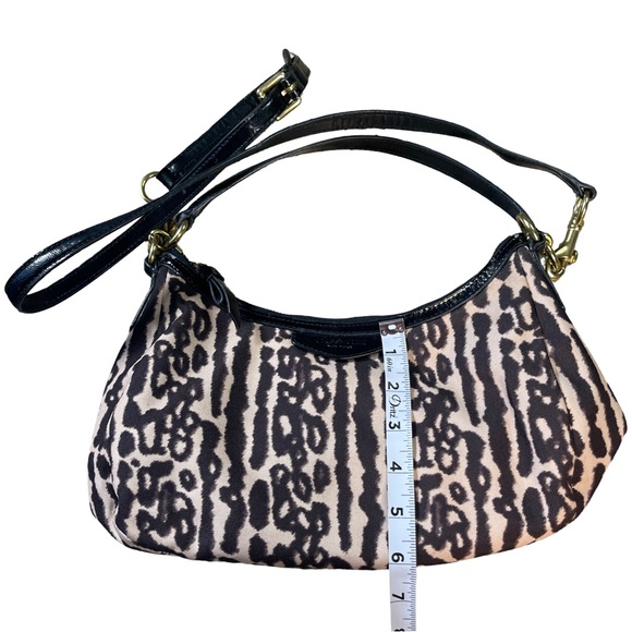 Vintage Coach Mia Ocelot Leopard Print Crossbody Shoulder Bag Coach F31903 - Picture 4 of 9